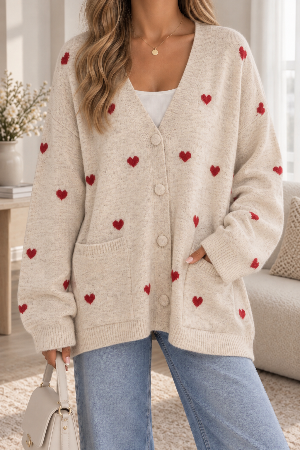 „Mellow Heart“ Strickjacke